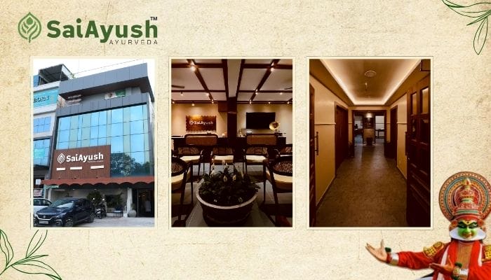 Ayurvedic doctor in madinaguda – sai ayush ayurveda Experienced Ayurvedic doctor consulting patient at Sai Ayush Ayurveda Hospital Hyderabad